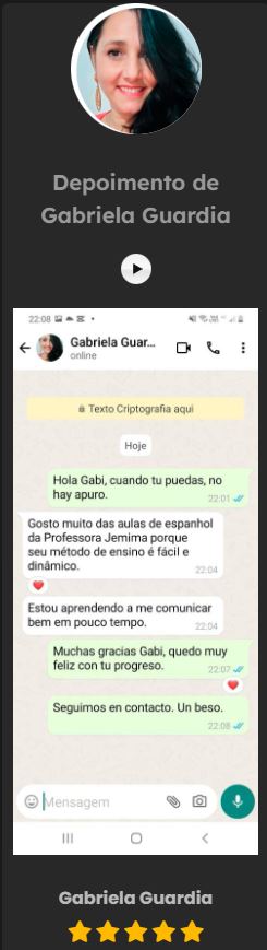 Depoimento Gabriela